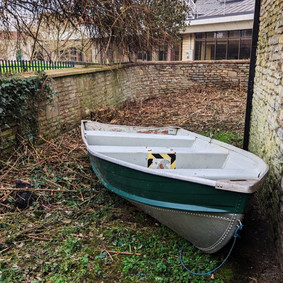 We don't want to jinx it, but it feels like spring might finally be springing 🤞. P.s. Did anyone else know we have a rowboat on campus? 🤷‍♀️