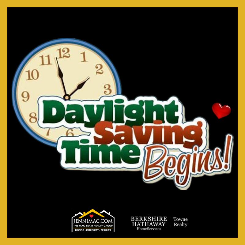 Daylight saving time begins! Enjoy your day!!
#MACTeam #Your911Realtor #757REALTOR #MCSOLD757 #MCSOLD #GETMcSOLD #McSOLDcares #yourallweatherrealtor #soldbyjennimac #realestate #localrealtor #homesforsale #vahomesforsale #varealtor #celebrateeverything🏠🏘️🚑💞🎉🎉