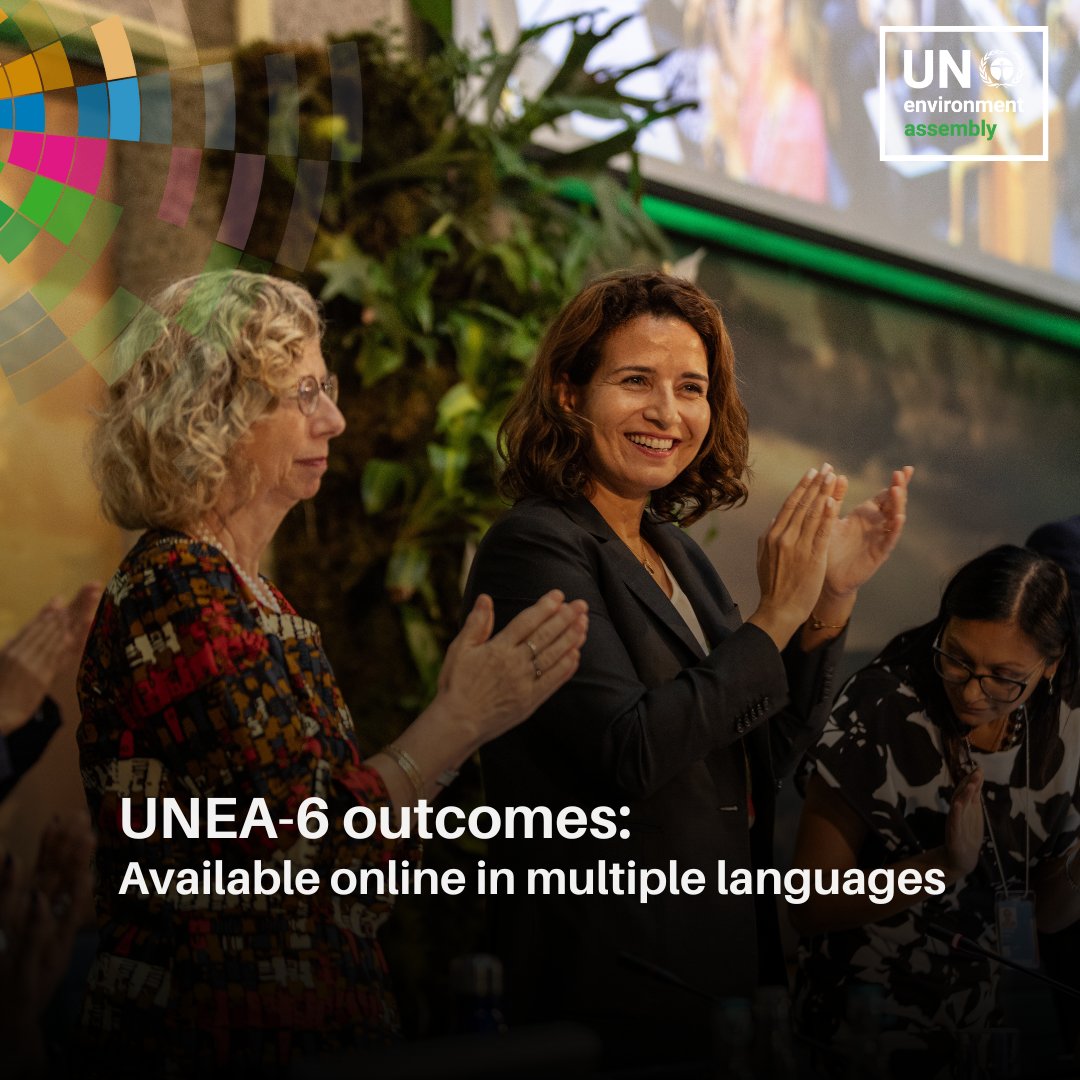 #UNEA6 concluded with 15 resolutions, two decisions, and a Ministerial Declaration adopted, aimed at halting the progression of the triple planetary crisis. A comprehensive list of all UNEA-6's outcomes is available here:unep.org/environmentass…