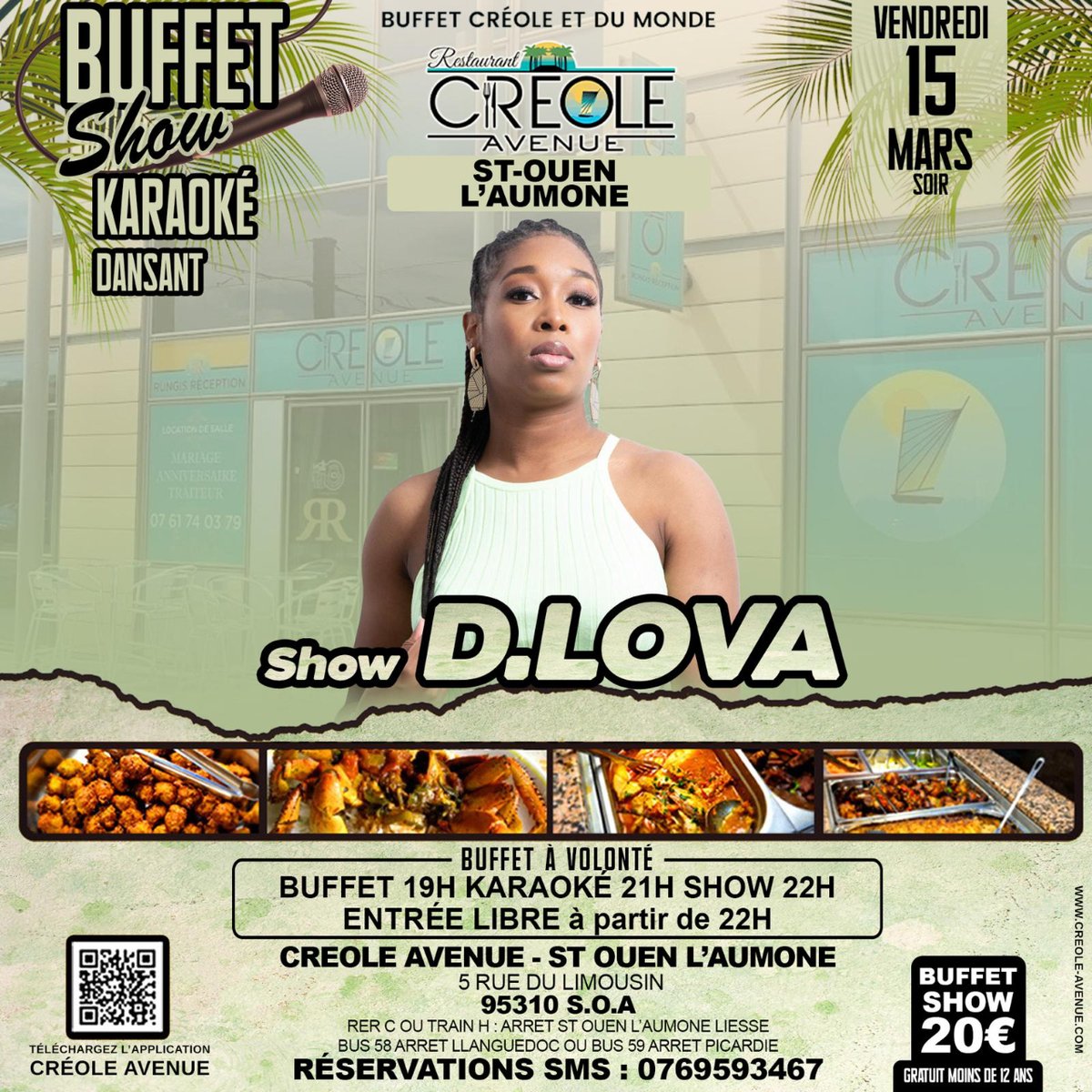 🚨 Nouveau RDV🚨
On se retrouve ce vendredi 15 mars au créole avenue de Saint Ouen l'aumône.
De classiques a nouveautés, on va voyager à travers la playlist D.Lova alors soyez au RDV 😏
