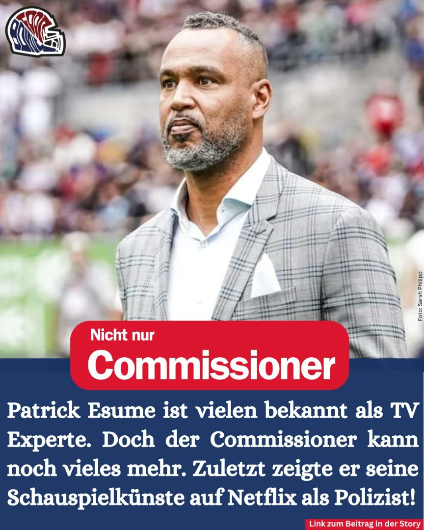 Patrick Esume ist vielen bekannt als TV Experte. Doch der Commissioner der ELF kann noch vieles mehr. Zuletzt zeigte er seine Schauspielkünste auf Netflix als Polizist!

Was der Commissioner noch so macht erfahrt ihr auf unserer Webseite: footbowl.eu/was-der-elf-co…

#elf2024