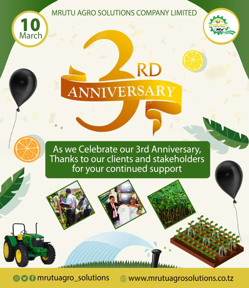 PhilipoMrutu's tweet photo. Leo tarehe 10/03/2024, Mrutu Agro Solutions Company Limited inatimiza miaka mi 3 tangu kusajiliwa kwake mnano tarehe 10/03/2021. 

Kwa Neema ya Mungu tunawashukuru sana wateja wetu.

 _Happy birthday to Mrutu Agro Solutions Company Limited 🎂🎂🎂_

https://t.co/ioBqk7k6JP https://t.co/xtmRowlPUx