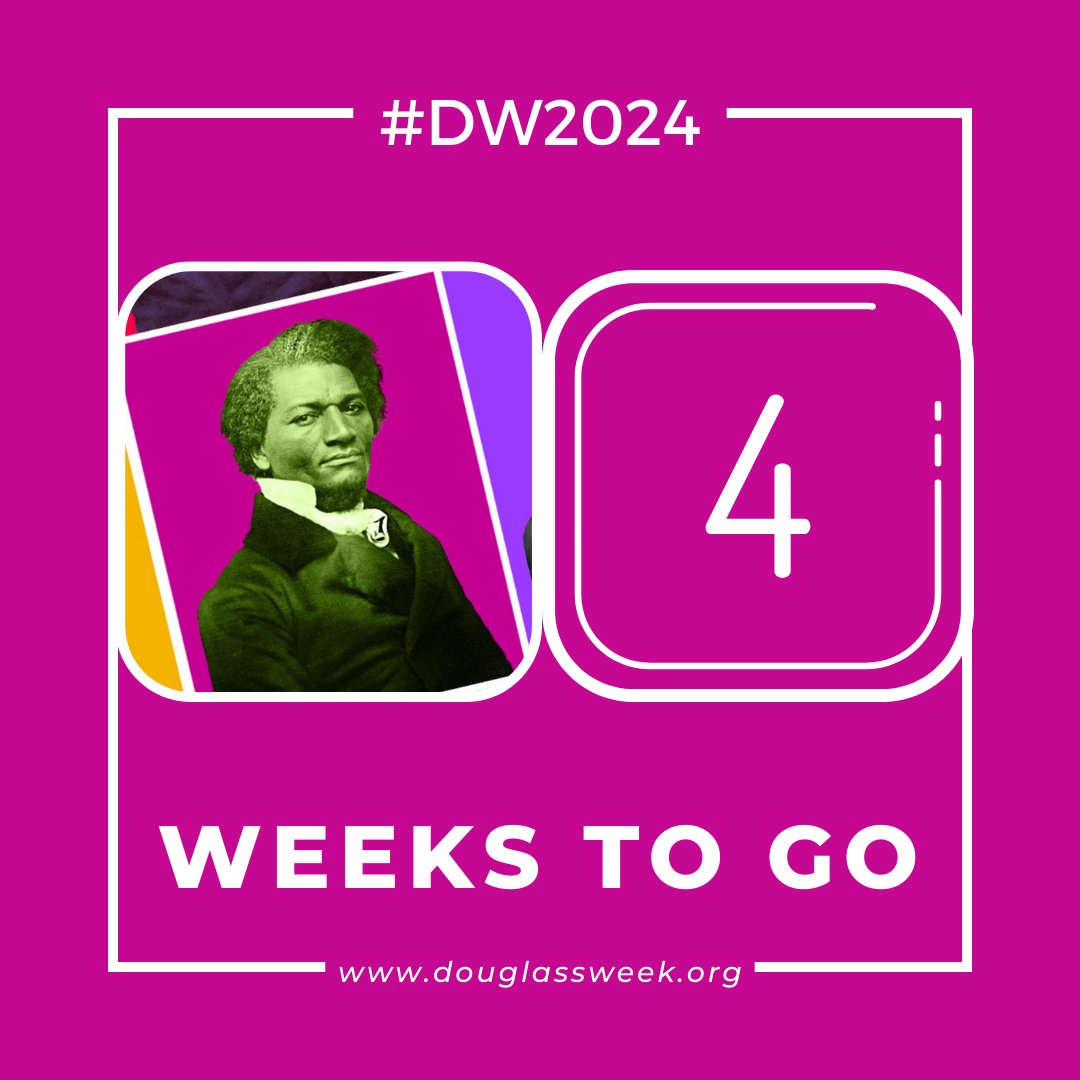 ❤️ #DouglassWeek2024 is just 4 weeks away! 📣 In a month, we'll be right in the middle of #DouglassWeek, celebrating the unique variety of events, projects & all around excellent contributions! Watch this space for sneak previews of events, mark your diaries & spread the word!😍