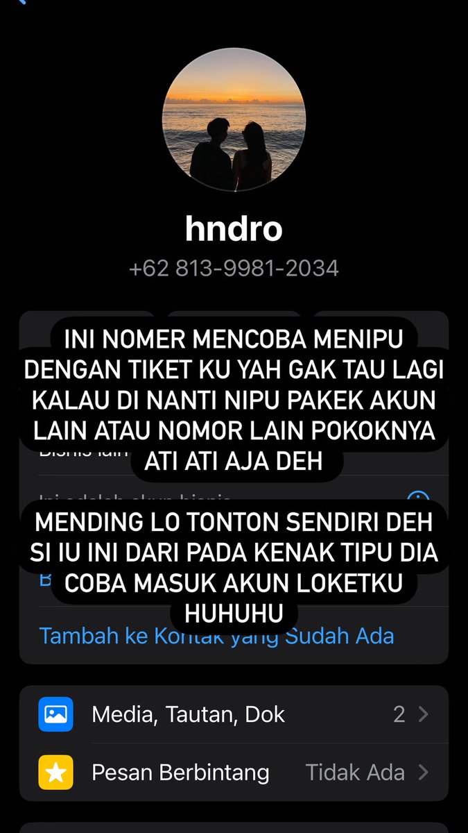 akun penipuan 

#IUHERTour #IUHERWorldTour #HER_WORLD_TOUR_IN_JAKARTA #IUTickets #IUinJakarta #IUWorldTour