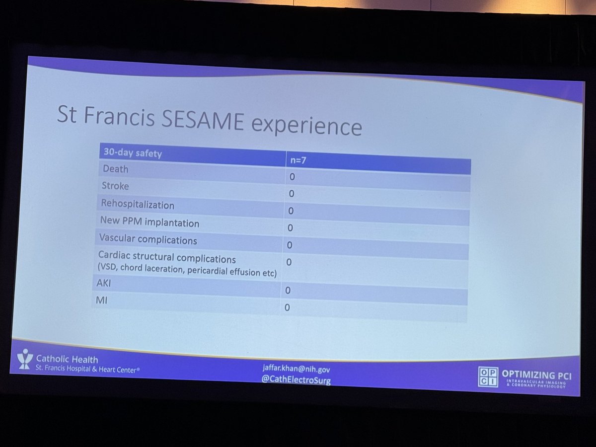 Great talk by @CathElectroSurg on LAMPOON and SESAME to avoid LVOT obstruction after TMVR. Excellent initial experiencewith SESAME @StFrancis_LI ahead of unveiling further data from @EmoryUniversity by @BabaliarosArgos later today! @CRT_meeting #CRT2024