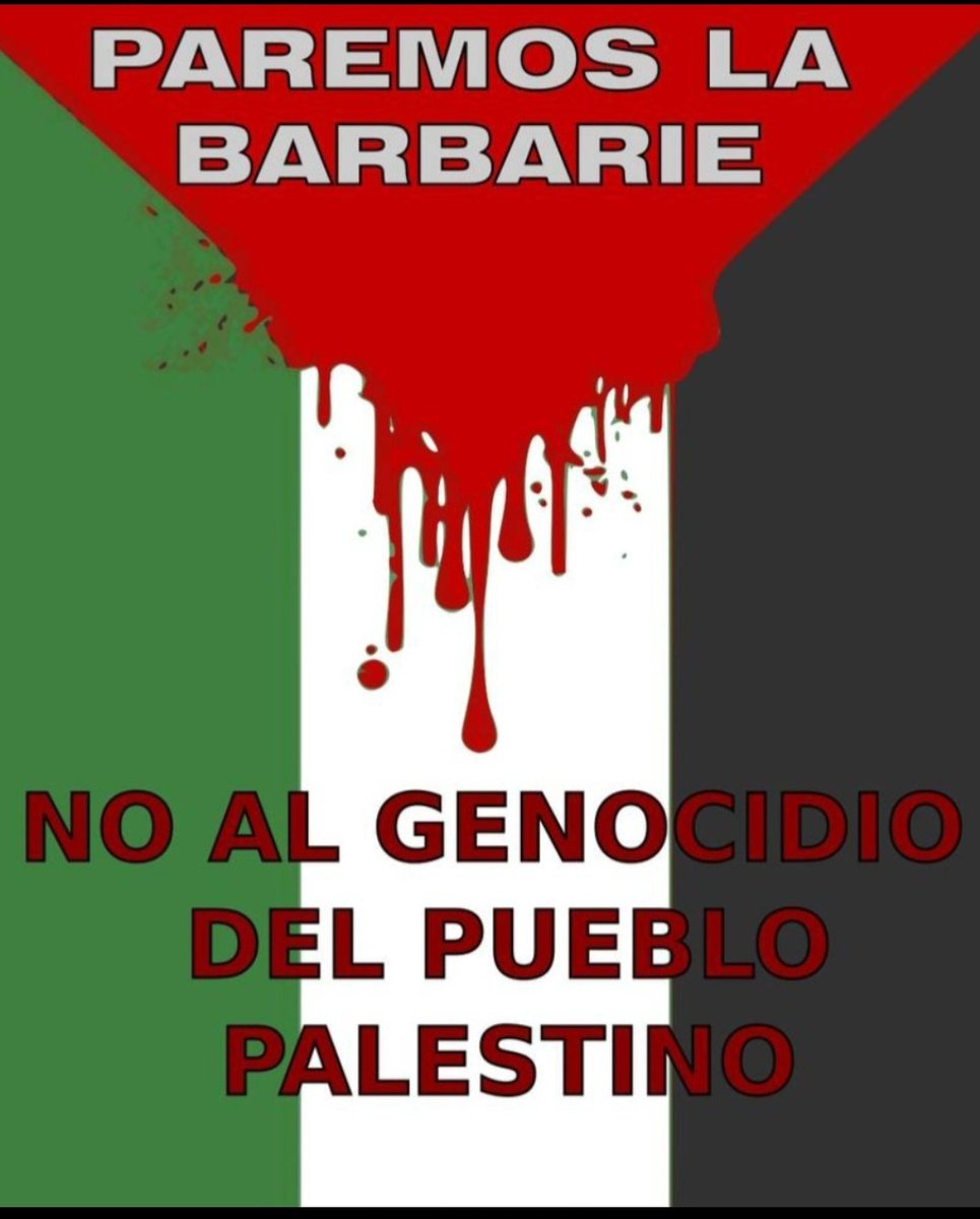 Lo que está pasando en #Palestina se llama:👇 Exterminio masivo 🖤 Ni una bomba más! Paremos la barbarie!. #FreePalestine