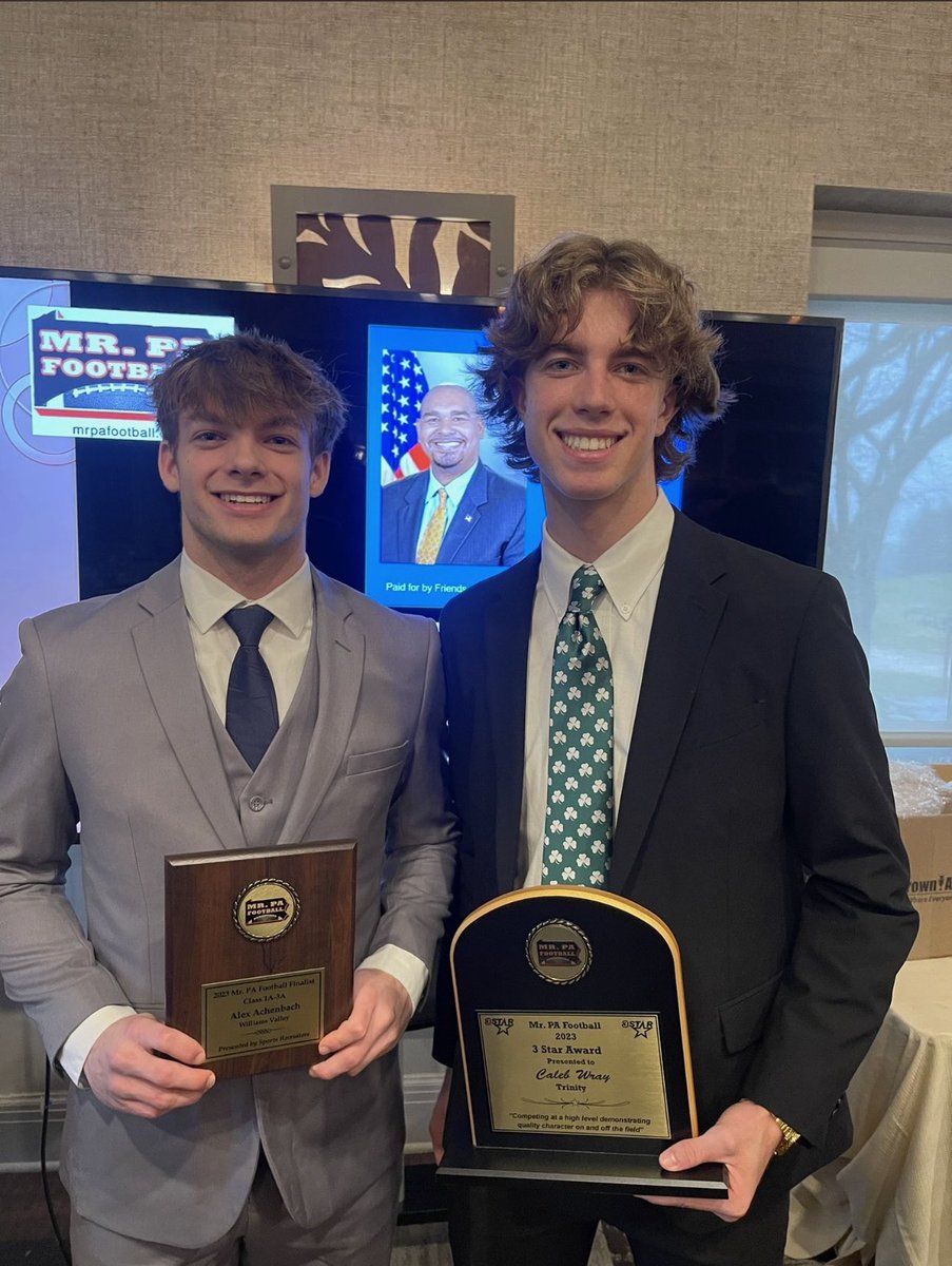 We would like to thank our incoming Huskies Alex Achenbach & Caleb Wray for representing the program at Mr. PA Football! We’re extremely proud of you guys! #Huskies #Unleashed