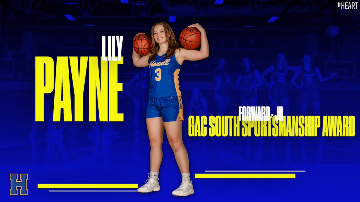 Our first announcement comes the way of Lily Payne!

Lily Payne was selected for the GAC South Sportsmanship Award! Congratulations Lily! A well deserved award indeed.

#HEART