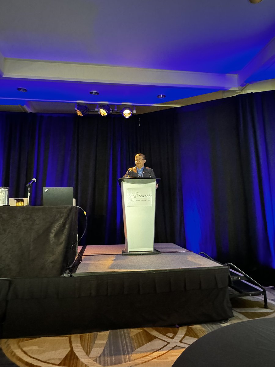 …and we’re off! @hongbo_chi delivering our keynote address at the @sitcancer Spring Scientific! #SprITC24