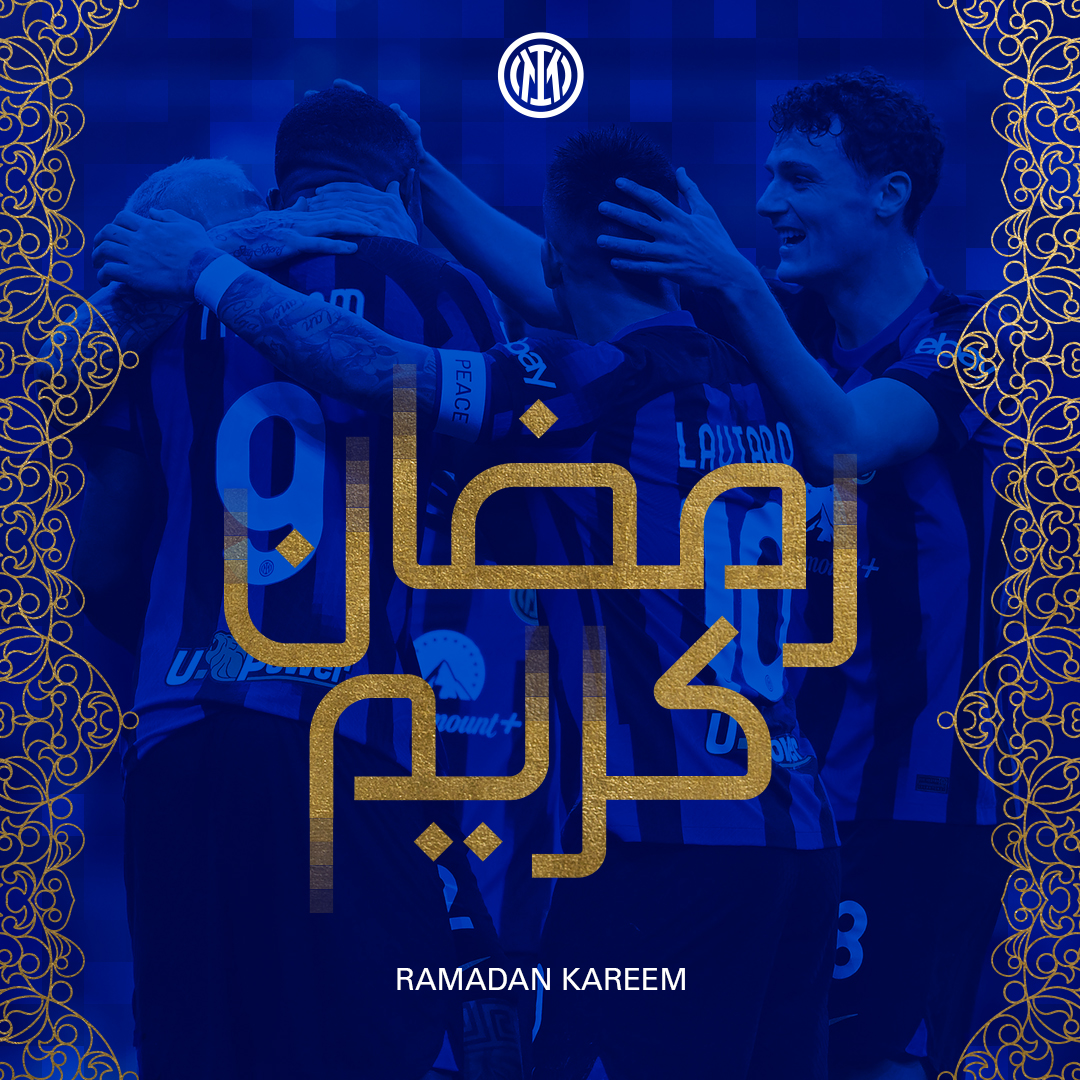 Welcome to the holy month 🥳🎉 Ramadan Mubarak, Interisti 🌙🖤💙 #RamadanKareem | #ForzaInter