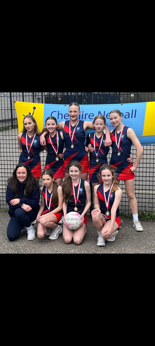BridgewaterPE's tweet photo. Huge congratulations to our year 7 girls today crowned Cheshire Champions winning all 6 games against tough opposition! An amazing achievement and superb start to their Bridgewater netball journey. Player of the day B.Palin #BridgewaterSport @bridgewaterhs https://t.co/rktIlxx9SV