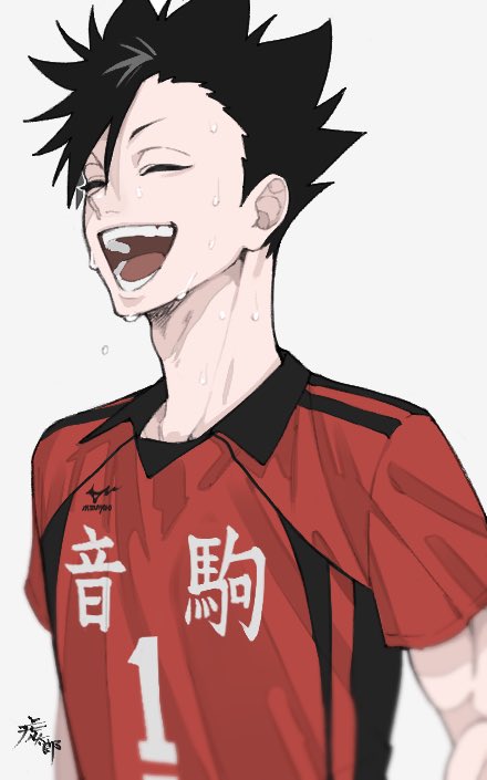1boy male focus black hair solo open mouth volleyball uniform sportswear  illustration images