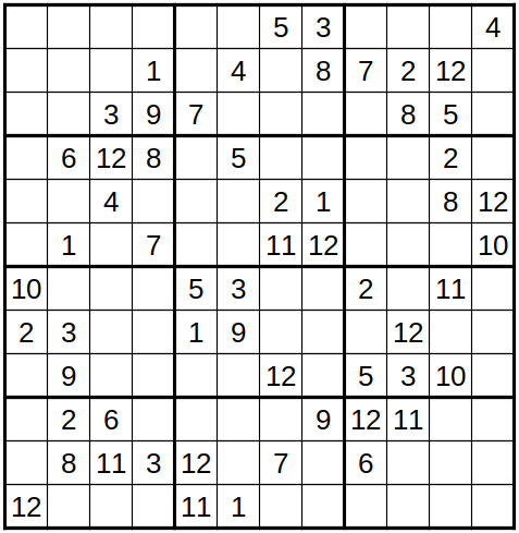 robakun2011's tweet photo. #数独 #sudoku #ナンプレ #numberplace
色んなサイズの難問です(*^^*)
基本的な解き方だけでは解けません ;^_^A💦
#robakun https://t.co/qsM2izaA2y
