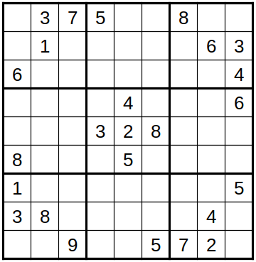 robakun2011's tweet photo. #数独 #sudoku #ナンプレ #numberplace
色んなサイズの難問です(*^^*)
基本的な解き方だけでは解けません ;^_^A💦
#robakun https://t.co/qsM2izaA2y