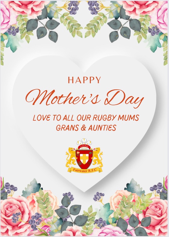 Big thanks to all our Rugby Mums, Grans & Aunties who week in, week out show your support to the club and the players. We appreciate you all very much. Enjoy your day and we hope you celebrate in any little way. 💞Your All Amazing 💞