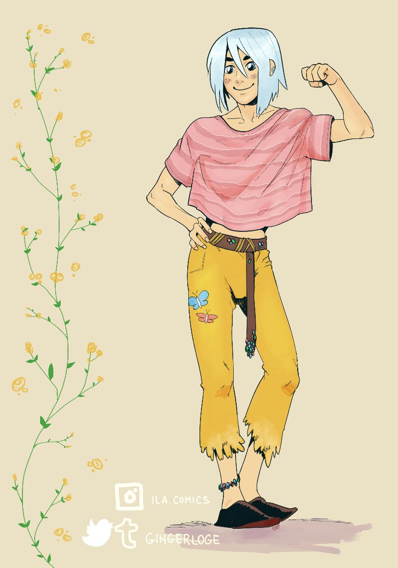 GingerLoge's tweet photo. My oc Cardelis! They love spring https://t.co/cI0yRpkOJH