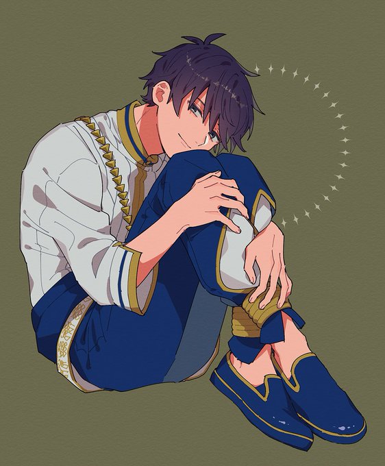 「1boy hugging own legs」 illustration images(Latest)