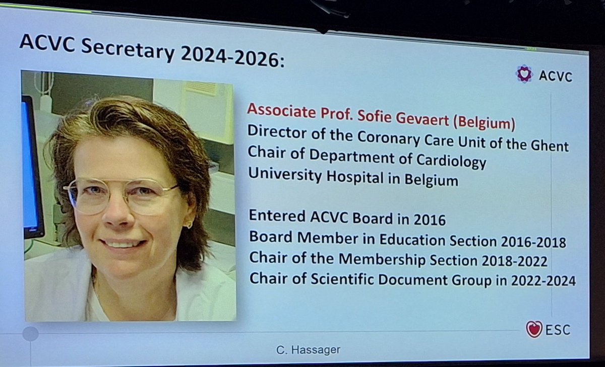 New members of #ACVC_ESC @escardio board presented at #ACVC2024 general assembly