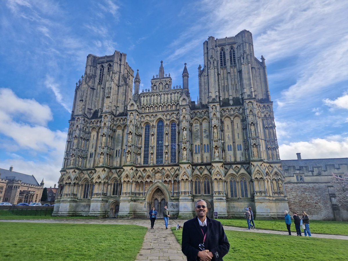 AltonBe07944454's tweet photo. Had a really fruitful day in Wells, Somerset yesterday (9th March) showing our film After The Flood, which tells how the Church of England became involved in the TranAtlantic Slave Trade and gives concrete models for reconciliation. Here I am at the impressive Wells Cathedral. https://t.co/ssPcGDPS77