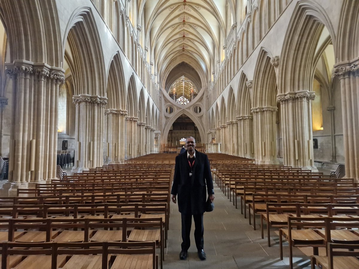 AltonBe07944454's tweet photo. Had a really fruitful day in Wells, Somerset yesterday (9th March) showing our film After The Flood, which tells how the Church of England became involved in the TranAtlantic Slave Trade and gives concrete models for reconciliation. Here I am at the impressive Wells Cathedral. https://t.co/ssPcGDPS77