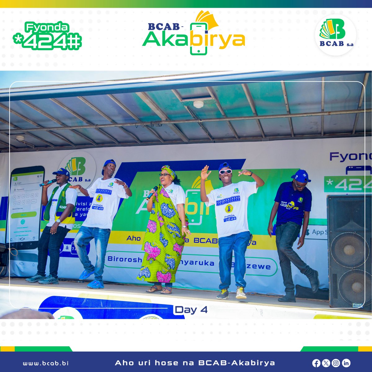 BcabBank's tweet photo. #BCAB_Akabirya road show #day_4
BCAB yari yagendeye abokorera mu gisagara hagati hamwe na zone Kanyosha,
raba ukuntu vyari bihimbaye.
#BCAB_Akabirya
#Road_Show #day_4
#BCAB
#ja_ku_kivi_na_bcab
#Solution_digitale https://t.co/2Zml95oy02