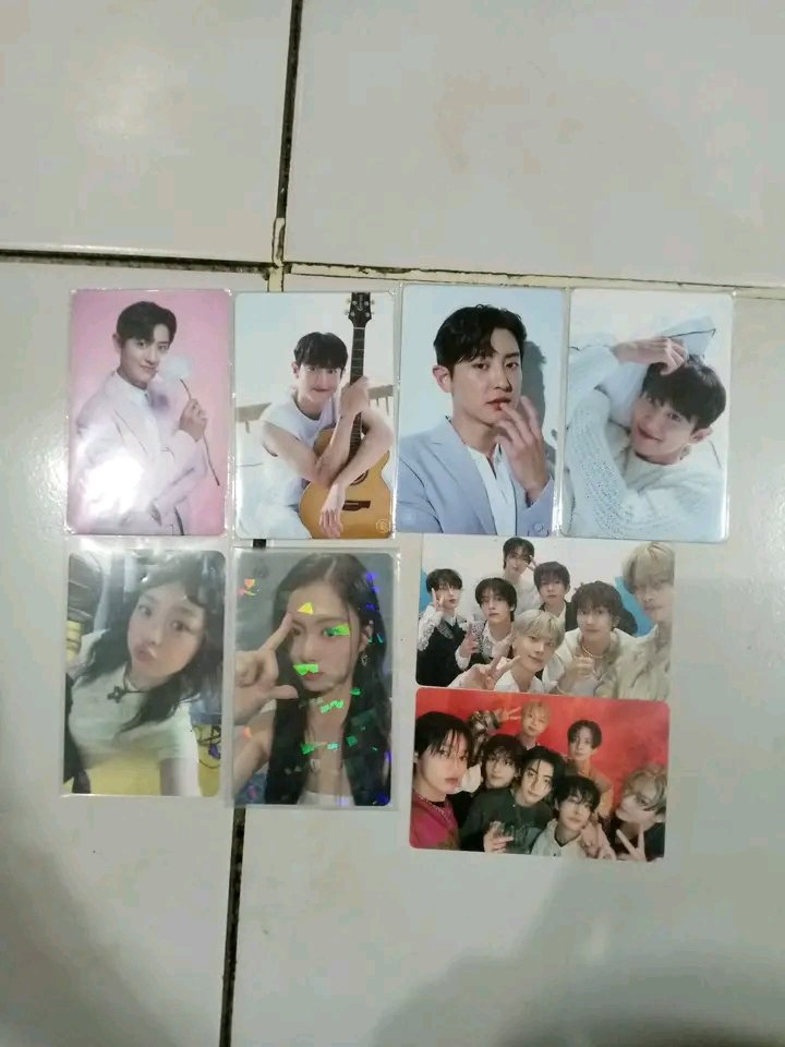 polxyuh's tweet photo. — wts lfb ph 🎀 🦢.. 

    assorted bg/gg pcs tingi

- prices on the pic
- onhand
- payo / 2 days dop
- mod: j&amp;t,mop:gcash

dm/reply to claim🐰

t. exo chanyeol photocard set hanni newjeans garam lesserafim fearless wev ver https://t.co/4F0iQQqfI1