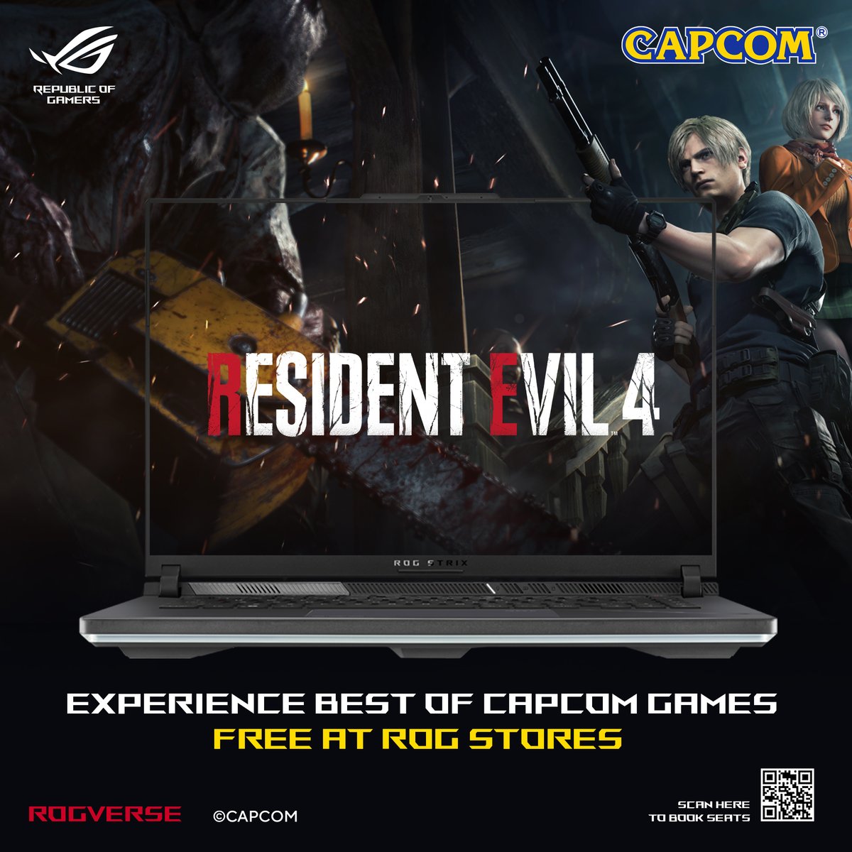 ASUS_ROG_IN's tweet photo. ๐ฎ Exciting news, gamers! ๐ท Resident Evil 4 and Street Fighter 6 have arrived at ROG Verse in collaboration with Capcom!!๐ท
Secure your free gaming slot today - https://t.co/xofaBLlOgA
#ROGIndia #ROGVerse #Capcom #ResidentEvil4 #StreetFighter6 https://t.co/uQ1istZmQz