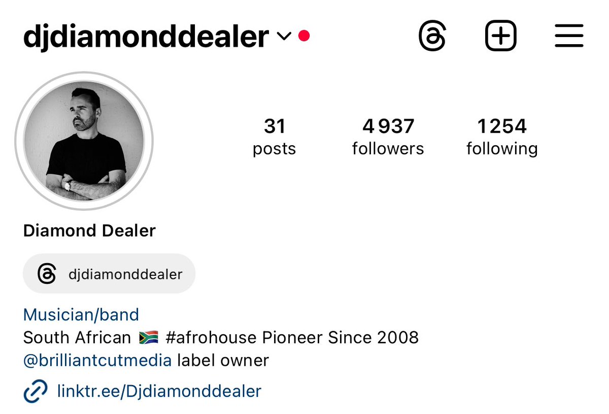 Your #1 #afrohouse pioneer is on the Gram… do the right thing and hit that follow button. Danko Mzansi 🇿🇦❤️🌍✨

🔗 instagram.com/djdiamonddealer