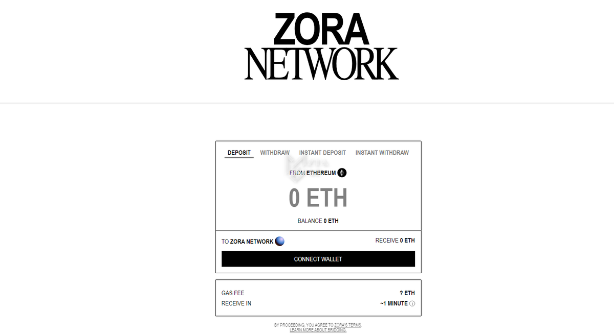 OR
🃏Native Bridge to Zora: (recommended atleast once) skip if not much gas
bridge.zora.energy