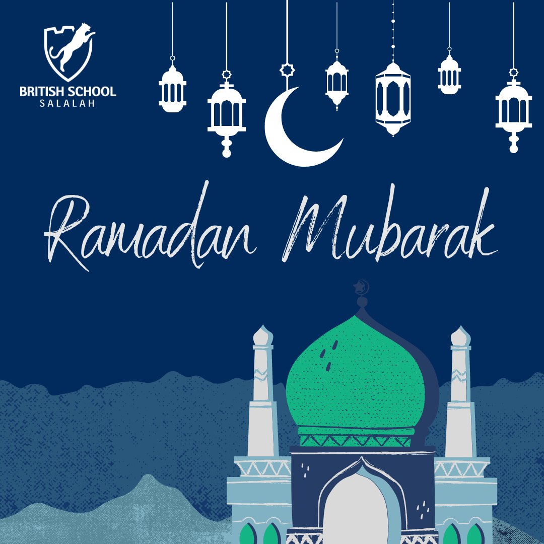 We wish you and your families a peaceful and blessed Ramadan. 

⭐️ 🌙 

Ramadan Mubarak from all of us at British School Salalah.

#BestForTheWorld #CommunityMinded #EveryoneCan #Kindness #Courage #Excellence #Innovation #NotForProfit #BritishInternationalSchool #RamadanMubarak