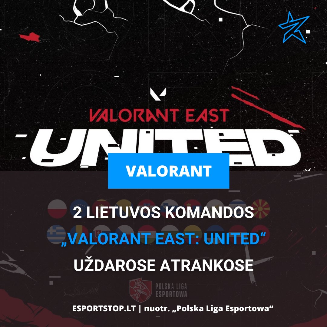 EsportoTopas's tweet photo. Vakar praūžusiose paskutinio šanso atrankose į @Valorant_PLE vietą užsitikrino Lietuvos komanda #LANDODGERS!
Jie prisijungs prie jau atrankas praėjusios #WinterMint ekipos! https://t.co/Q48ZosvjUe
