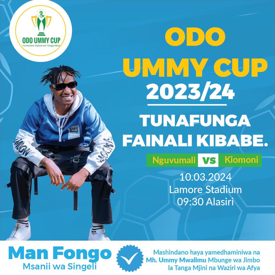 ummymwalimu's tweet photo. Hivi unakosaje hii?? Tunafunga Odo Ummy Cup 2023/24 na Burudani kabambe kutoka kwa #ChinoWanaMan #ManFongo na mwenye mji wake asiechuja ndani na nje ya Tanga #Gwiji - #KassimMganga. Ni leo Uwanja wa Lamore #TangaMjini
#OdoUmmyCup
"Michezo ni Furaha, Michezo ni Ajira, Michezo ni Afya.