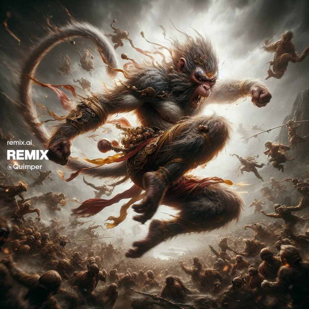 UbikSlecta's tweet photo. Wukong Monkey King
All my Prompts here: https://t.co/dRGuDMGGbS…
#Promptshare #aiartcommunity #AIart #prompt_design #promptchallenge #AIcommunity #MidJourney #GetRemix #StableDiffusion #RemixAi #NightCafe #AiArtWork #AIartist https://t.co/xlY3GmkKYq