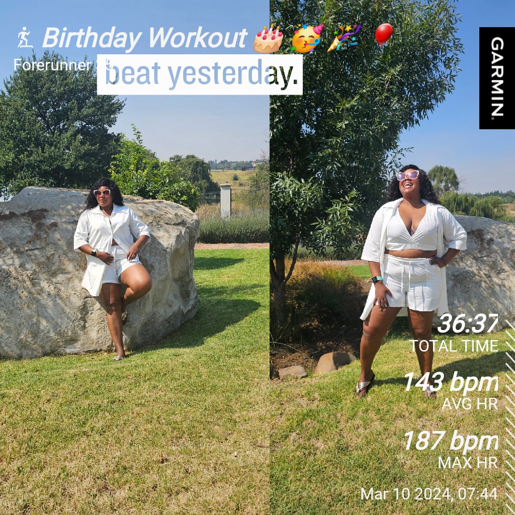 Birthday Workout done🎂🎁 #Shashaloveslife❤️ #ForMyShaunP #Icarryyouinmyspirit #FetchYourBody2024 #IPaintedMyWorkout #ArelebogengBotshelo #Owarafela #Kerafela