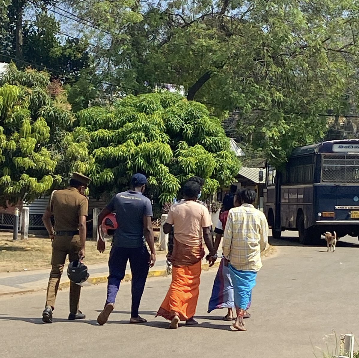 08 Tamils have been arrested in #Vedukkunarimalai . Following the court's Order, 06 of them were hospitalized today, while 02 have been remanded in custody. 📷@JeraThampi