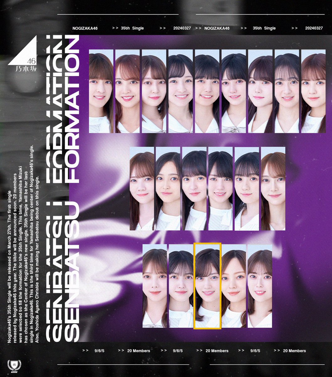 It was just announced that Nogizaka46 35th Single will be titled
