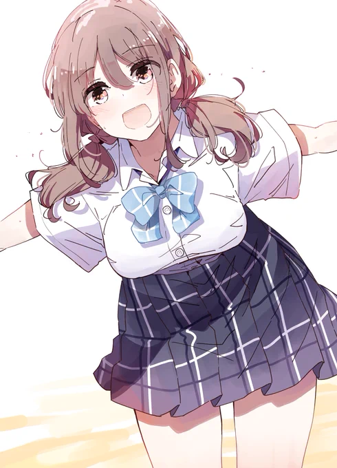 これは今はるかなを描いたらどんな感じの制服の着こなしになるだろうとふと思って描いた遥 