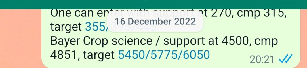 apurv_anand's tweet image. #BayerCropScience #Bayer

From 4851 did 6190, but only after taking my SL at 4500 (made 4000) low
Cmp 5475, support 5400 and 5275
Upside 5750/5990/6150/6450/7000 doable

Fresh view above it
#ShareView for educational purposes only. No buy sell reco here. Please do your own