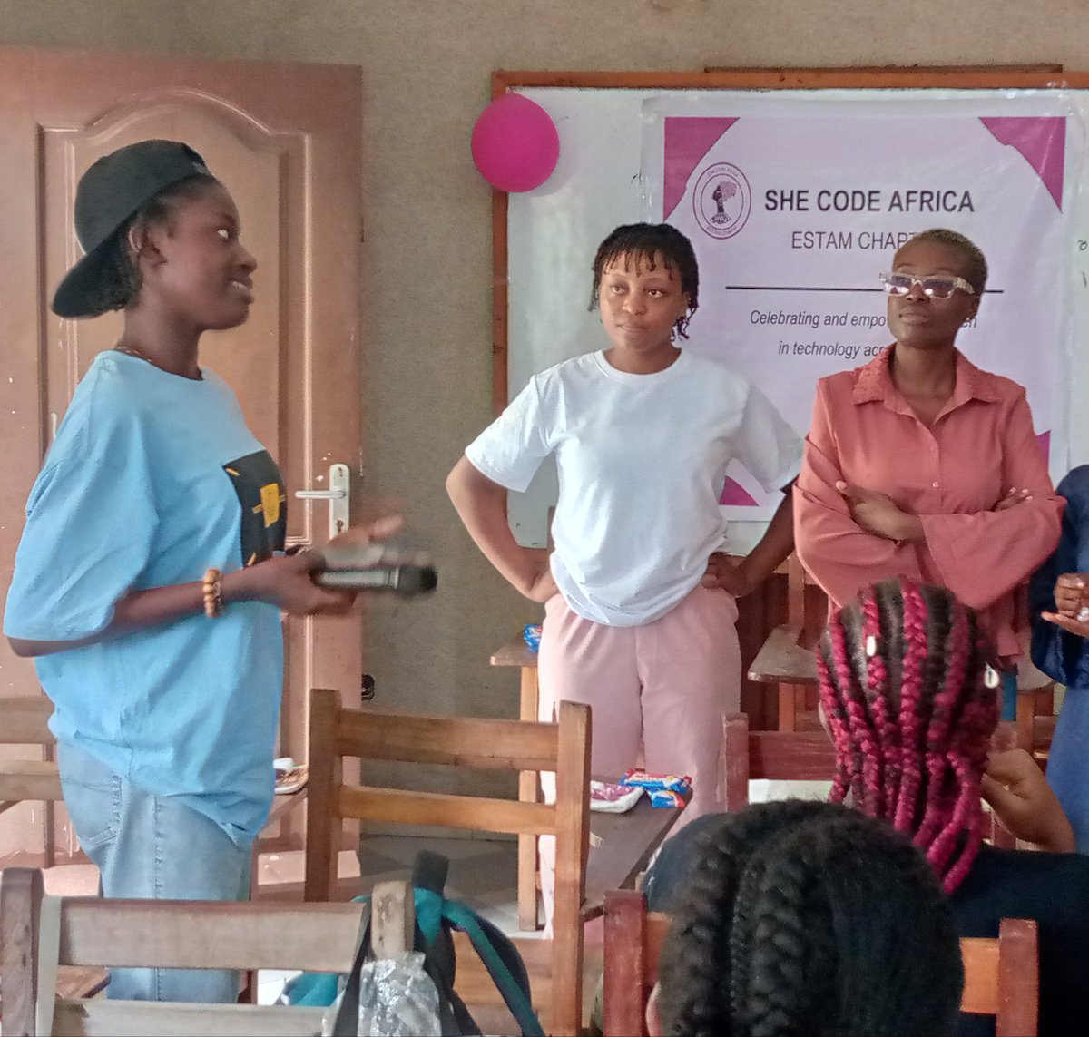 SCA_ESTAM's tweet photo. SCA ESTAM IWD Event was a success! 💃🥳

#scaiwd2024 #inspireinclusion #shecodeafrica #cotonou
#womenintech https://t.co/ZpuXOv8gSM