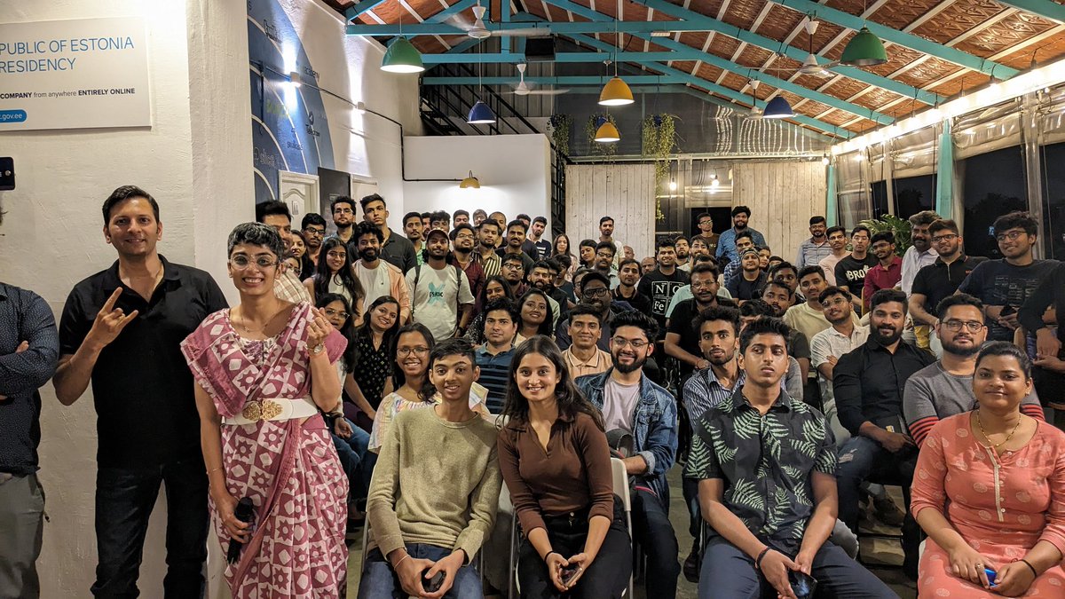 @jatin10 @sandeep501 @AyuRythm @dsh_india @dshglobal @vikbharati @jnivin1 This was a housefull! Thank you for joining folks ✨