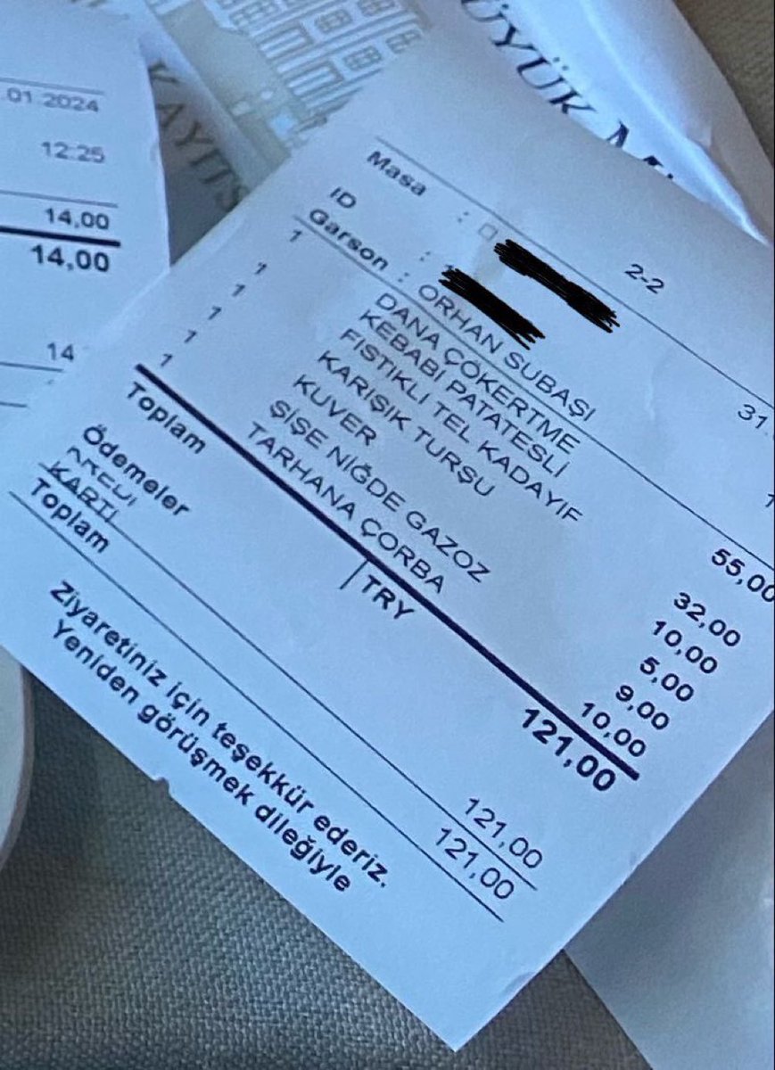 Tavuk dönerin 150 TL’ye dayandığı ülkemizde Meclis lokantasında 120 liralık bir adisyon…