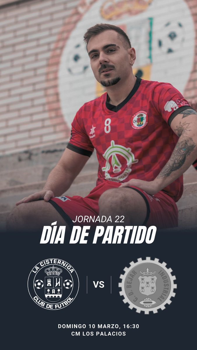 🚨 DÍA DE PARTIDO 🚨

JORNADA 2️⃣2️⃣

🆚 CD Béjar
📆 Domingo, 10 Marzo
⏰ 16:30
🏟️ CM Los Palacios (Tudela de Duero)