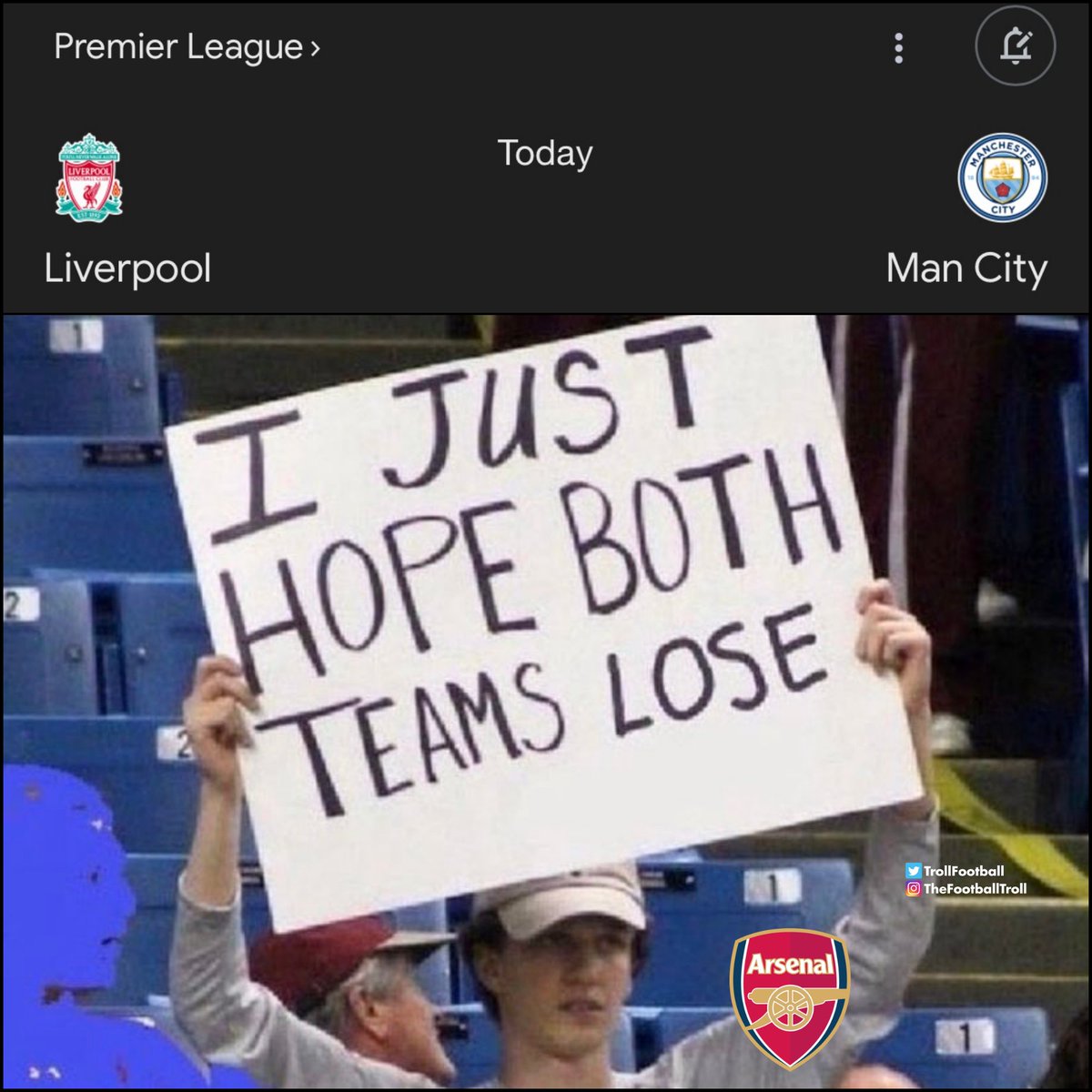Arsenal fans today