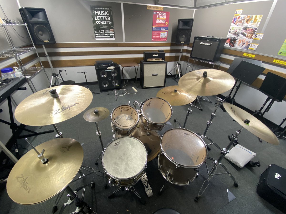 Tom_drums's tweet photo. 久しぶりにスタジオ到着しました🙌
これから好きな曲コピーして楽しみます！動画も撮ろうかなー🎥 https://t.co/BvmkWuyEOc