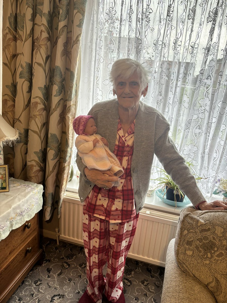 Happy Mother’s Day to everyone have a lovely day whatever you are doing . Here’s my gorgeous mum with her dementia baby I adore her 🥰🥰🥰<a href="/guzdden/">Denise Guzdz 💙</a> <a href="/helenwestwell/">Helen</a> <a href="/Kelly79686563/">Kelly</a> @MarieSissons1 @CleggAndrea