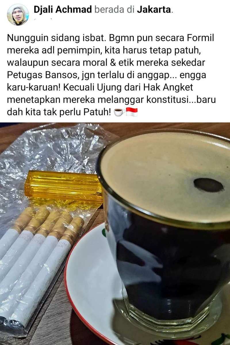 Djaliachmad's tweet photo. Nunggu sidang isbat. Bgmn pun secara Formil mereka adalah pemimpin, kita harus terap patuh, walaupun secara moral &amp; etik mereka sekedar Petugas Bansos, jgn terlalu d ianggap, engga karu-karuan! ☕️🇮🇩

Hilal Puasa Ramadhan Muhammadiyah Ganjar Pranowo  Bu Retno Islam BUMN Hak Angket https://t.co/vmpHvVUE6N