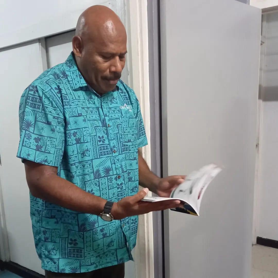 HOWZATT HEADS TO FIJI!

Fiji Cricket CEO Sitiveni Rokoro engrossed in his copy of our Howzattt guide. Our main aim is to educate, inspire and ignite the cricketing spark wherever we can. We want to give those who never played cricket before, the chance to dream big!

#Howzattt