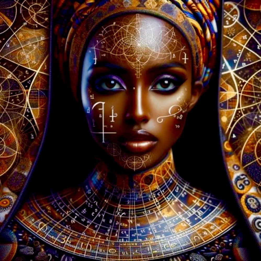 I created her on the foundation of Euler’s Identity.”Beauty upon Beauty” #Hamm400✨✍🏽