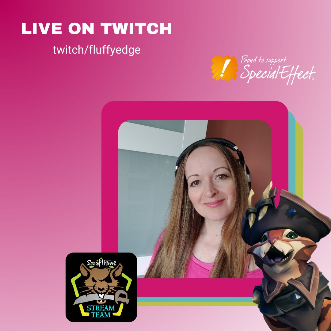 fluffyedge's tweet image. Going live in 20 minutes on  Twitch (link in bio)!  

Hanging out on the #SeaOfThieves with friends sorting out my ledgers so I get the shiny things!!  Join us!

#streamer #virtualcat  #TheBilgeRats #SpecialEffect