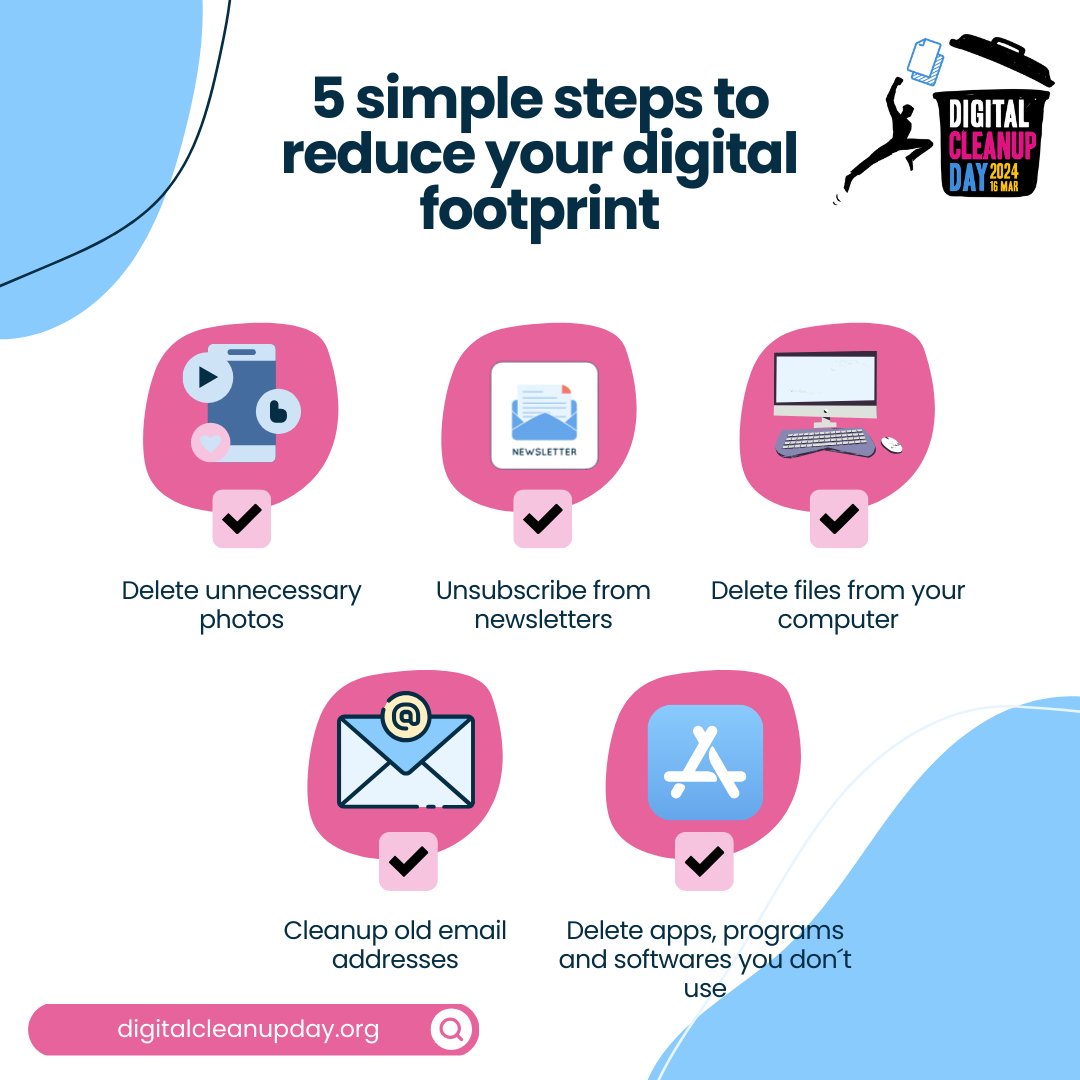 If you haven't really been into digital minimalism or regularly run digital cleanups on your devices, to do all in one go can feel a little overwhelming. Don’t let that discourage you! Let's break it down into smaller pieces to make it easier for you to manage! #DigitalCleanupDay